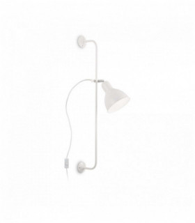 White wall lamp SHOWER 1 bulb
