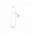 White wall lamp SHOWER 1 bulb