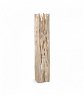 DRIFTWOOD Lámpara de pie de madera 2 bombillas