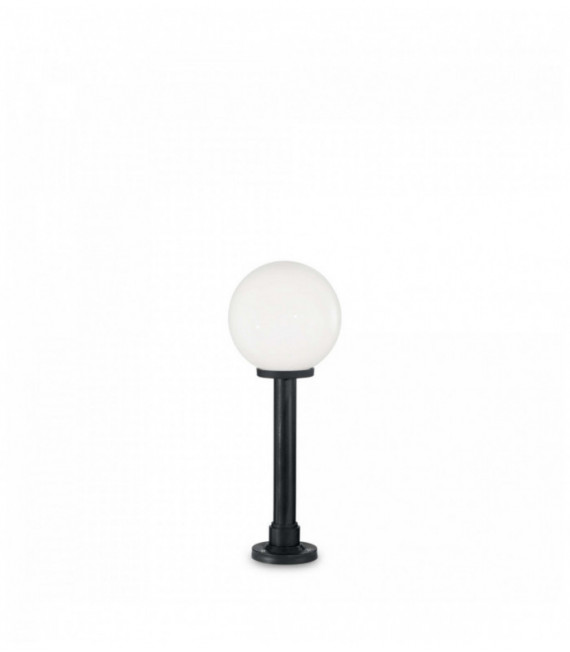 CLASSIC GLOBE white floor lamp 1 resin bulb