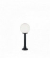 CLASSIC GLOBE white floor lamp 1 resin bulb