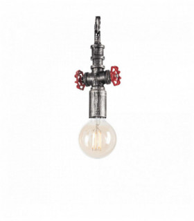 Antique black pendant lamp PLUMBER 1 bulb