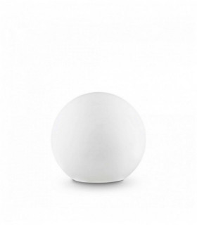 SOLE weiße Stehlampe 1 Glühlampe Durchmesser 30 cm