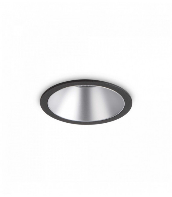 Foco empotrable Negro / Plata GAME 1 bombilla de aluminio