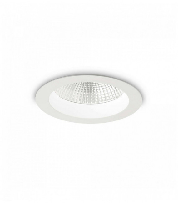 White BASIC 1-light recessed spotlight in Aluminum