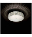 Plafonnier Blanc en cristal ROMA 6 ampoules