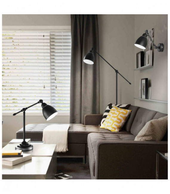 NEWTON 1-light black table lamp