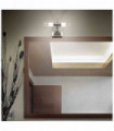 DOUBLE chrome wall light 2 bulbs