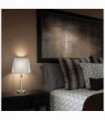 Lampe de table Argentée PARIS 1 ampoule en métal