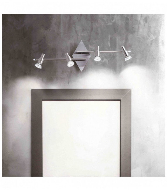 Ceiling light Nickel SLEM 4 bulbs