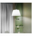 Suspension Blanche CYLINDER 1 ampoule Diamètre 85 Cm