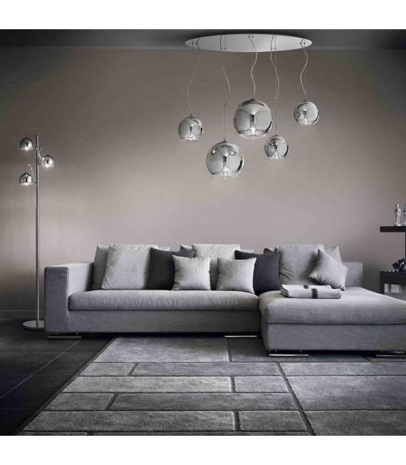 Chrome pendant DISCOVERY CROMO 5 bulbs
