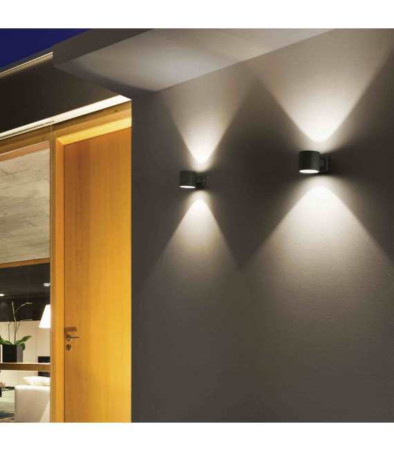 Anthracite SNIF ROUND wall light 1 bulb