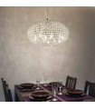 Suspension Chromée en cristal ORION 12 ampoules