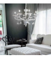 Suspension Blanche MIRAMARE 8 ampoules