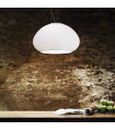 Suspension Blanche MAMA 3 ampoules Diamètre 40 Cm