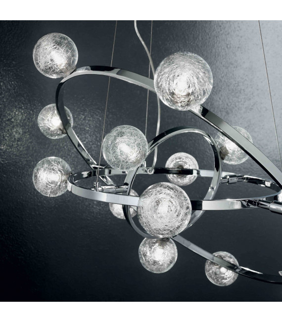 ORBITAL Chrome Pendant 14 Glühbirnen