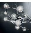 Suspension Chromée ORBITAL 14 ampoules