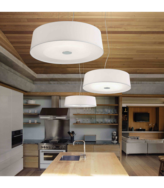 Suspension Blanche HILTON 4 ampoules