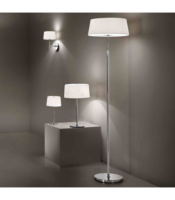 HILTON weiße Tischlampe 2 Glühbirnen