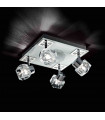 White ceiling lamp NOSTALGIA 4 bulbs