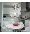 White MANDARIN pendant light 1 bulb