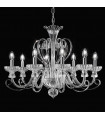 Transparent suspension ALEXANDER 8 bulbs