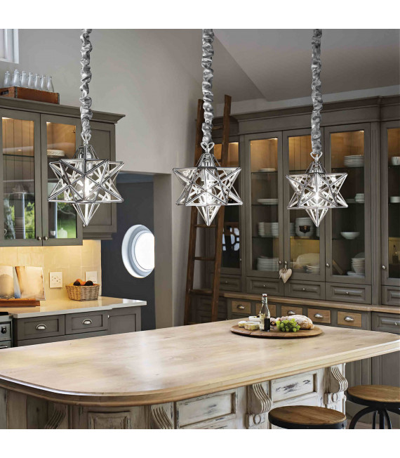 STELLA Chrome Pendelleuchte 1 Licht