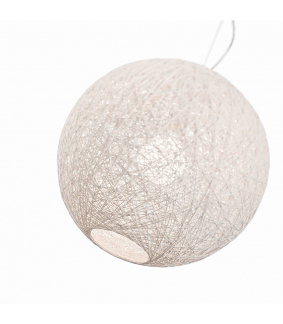 Lámpara colgante BASKET blanca 1 bombilla Diámetro 36 Cm