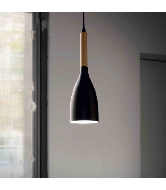 MANHATTAN black pendant light 1 bulb