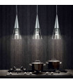 CONO chrome pendant light 3 bulbs