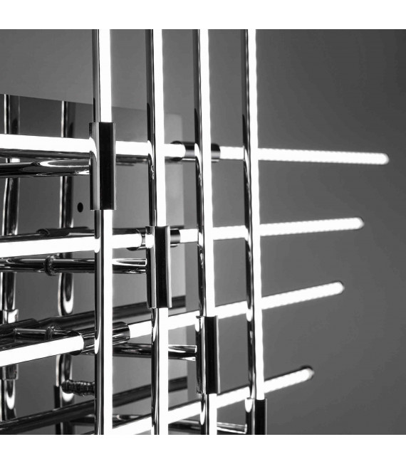 Chrome CROSS ceiling light 360 bulbs