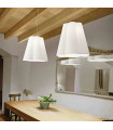 White SESTO pendant light 1 bulb Diameter 50 Cm