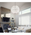 LUXOR crystal chrome pendant 8 lights