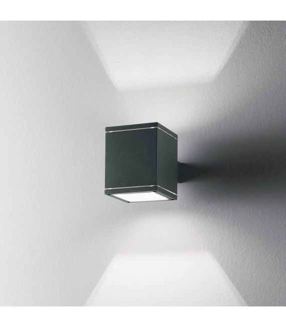 Lampada da parete antracite SNIF SQUARE 1 lampadina