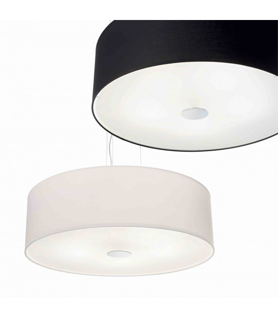 Suspension Noire WOODY 4 ampoules