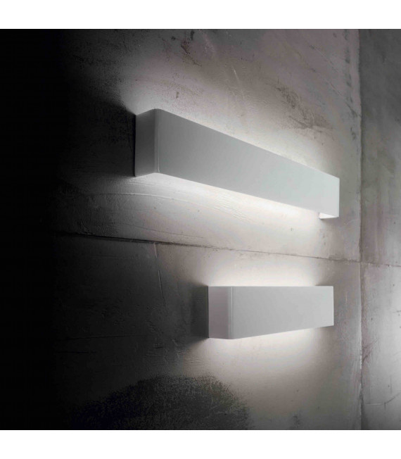 Weiße BRIGHT 132-Glühbirnen-Wandleuchte