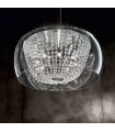 Suspension Chromée en cristal AUDIL-61 8 ampoules