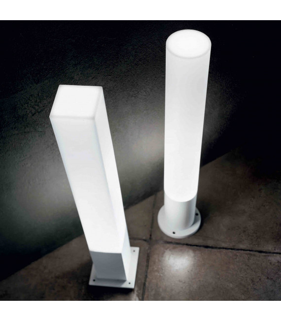 Lampadaire Blanc EDO OUTDOOR 1 ampoule en Aluminium
