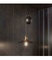Black pendant lamp UP AND DOWN 1 bulb