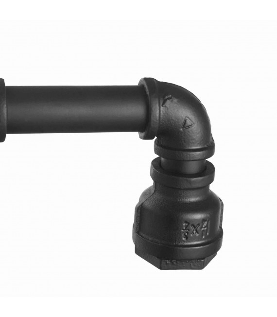 Black pendant PLUMBER 5 bulbs