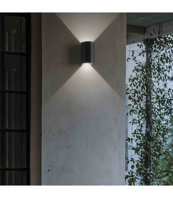 Applique murale Noire APOLLO 2 ampoules