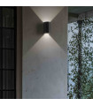 Applique murale Noire APOLLO 2 ampoules