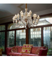 Gold pendant STRAUSS 18 bulbs