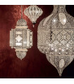 Suspension Argentée NAWA 1 ampoule Diamètre 30 Cm