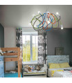 Suspension Multicouleur MULTIFLEX 8 ampoules