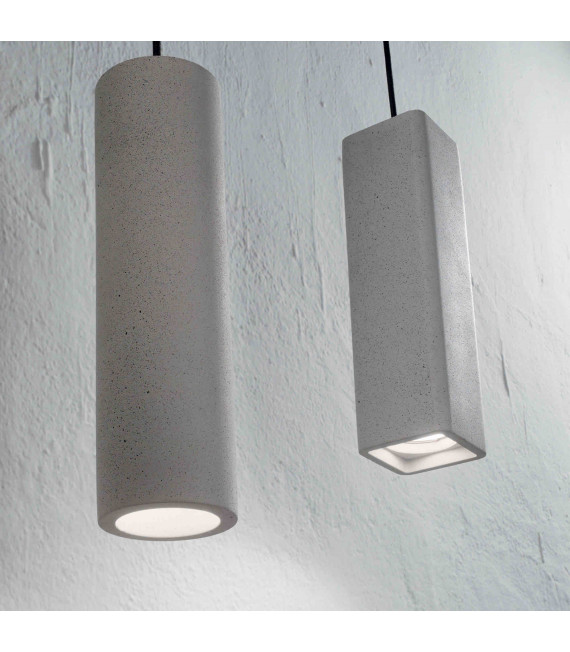 Suspension Cement OAK 1 bulb Diameter 40 Cm