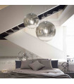 Suspension Chromée MAPA FADE 1 ampoule Diamètre 30 Cm