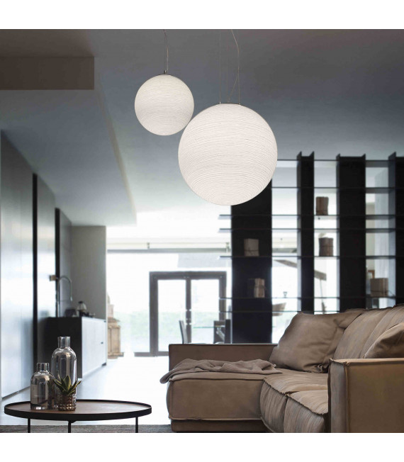 White suspension MAPA RIGA 1 bulb Diameter 11 Cm