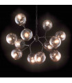 Suspension Noire KEPLER 12 ampoules